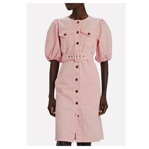 GESTUZ Diletto Puff Sleeve Denim Dress